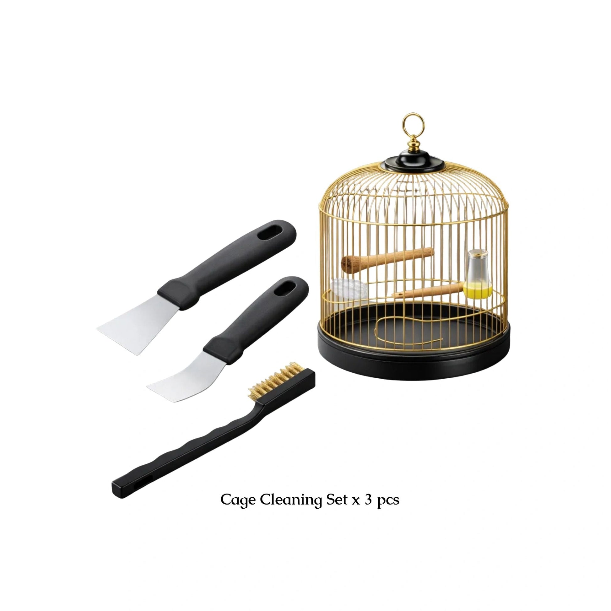 Bird Cage Cleaning Set – 3 Piece Tool Kit