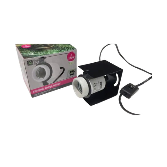 Bird Systems Ceramic Rotating Lamp Holder E27 | 200W Adjustable Bracket for Birds & Reptiles