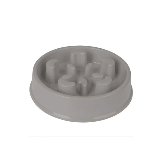 Bobo 2 Slow Feeder Dog & Cat Bowl - Grey