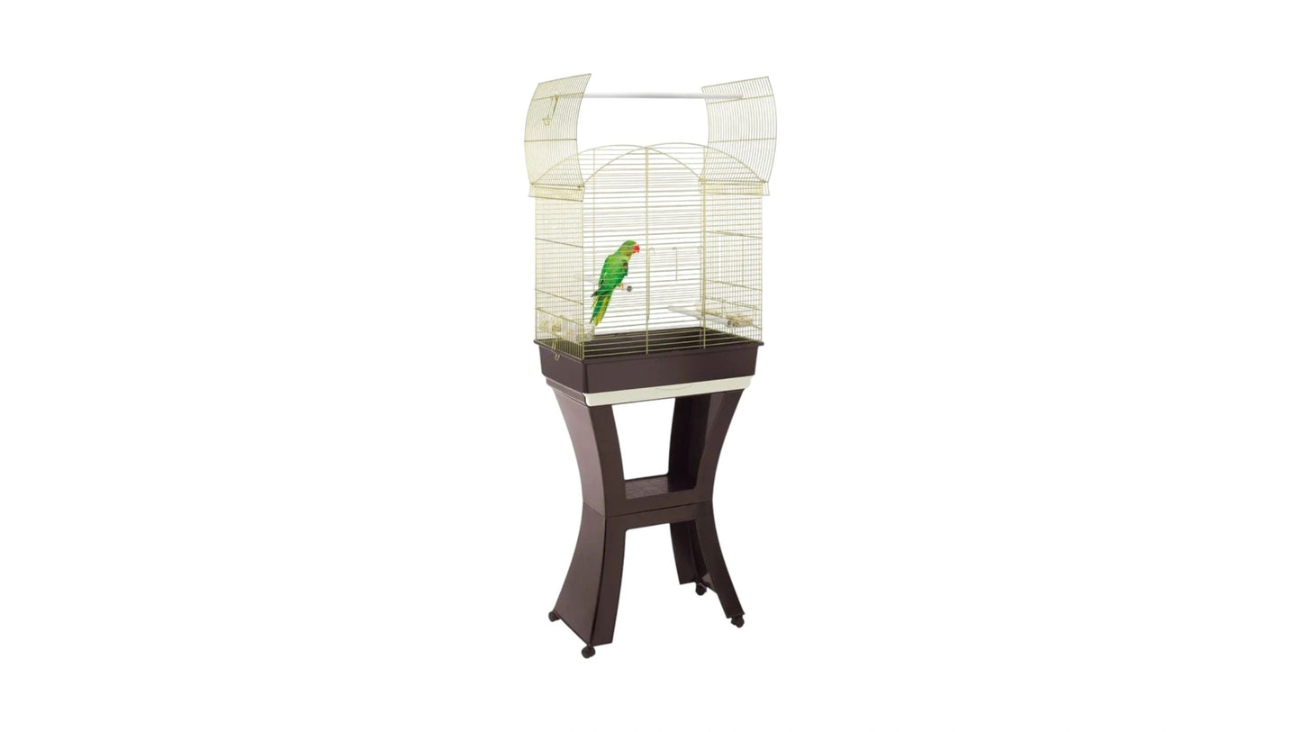 Calla Bird - Parrot Cage, Brown & Gold