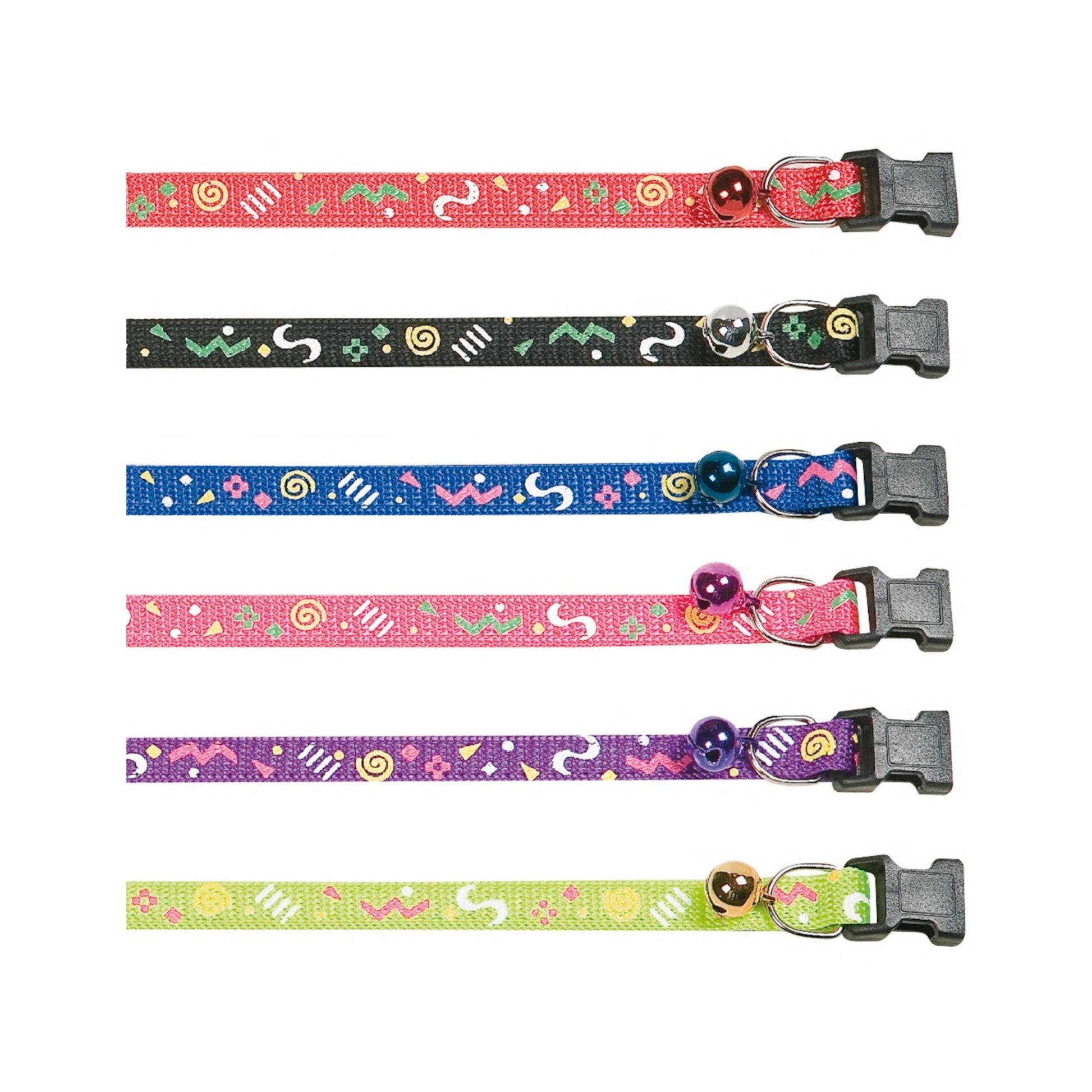 Cat Collar Party Multiple Colours 25-35cm 10mm With Bell