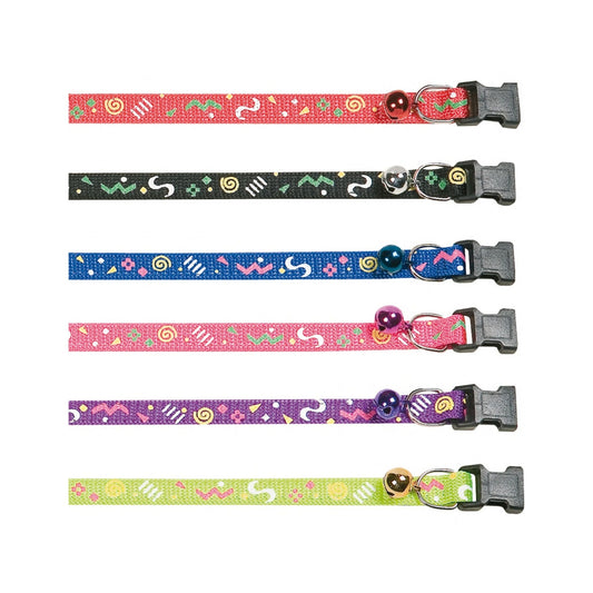 Cat Collar Party Multiple Colours 25-35cm 10mm With Bell