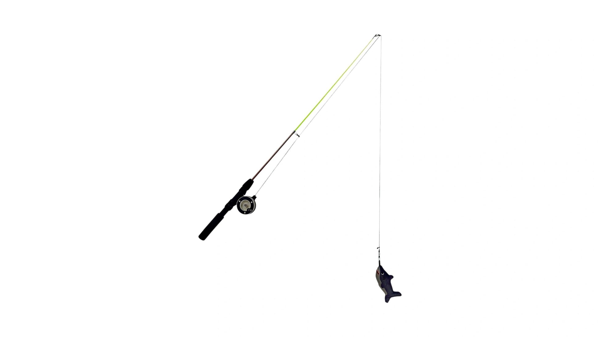 Cat Toy Rodney Shark & Dangler Grey