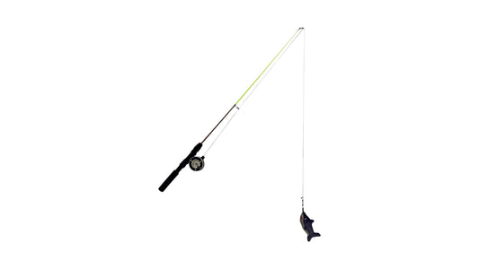 Cat Toy Rodney Shark & Dangler Grey
