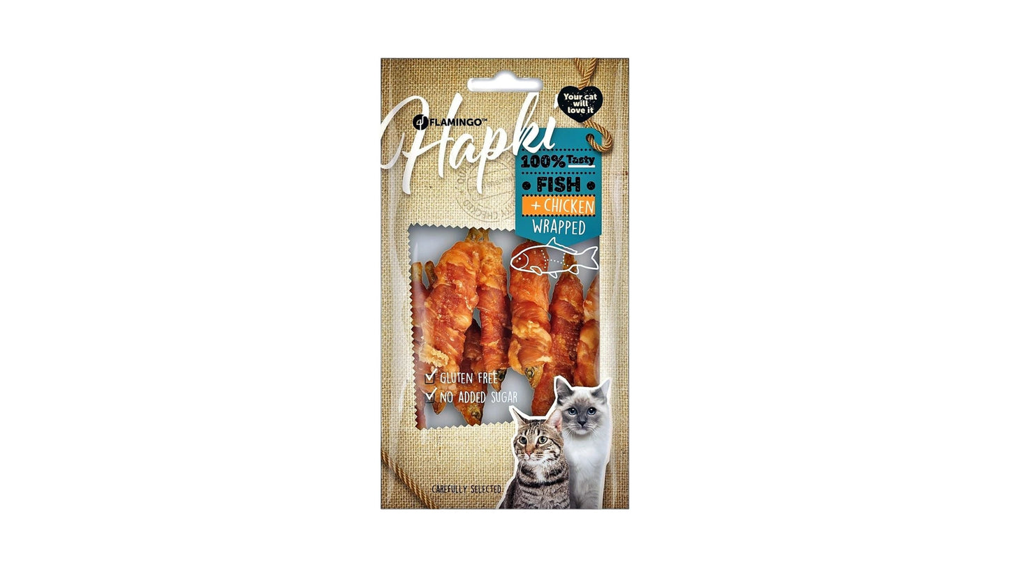 Cat Treats Snacks Hapki Dried Fish with chicken & Fish