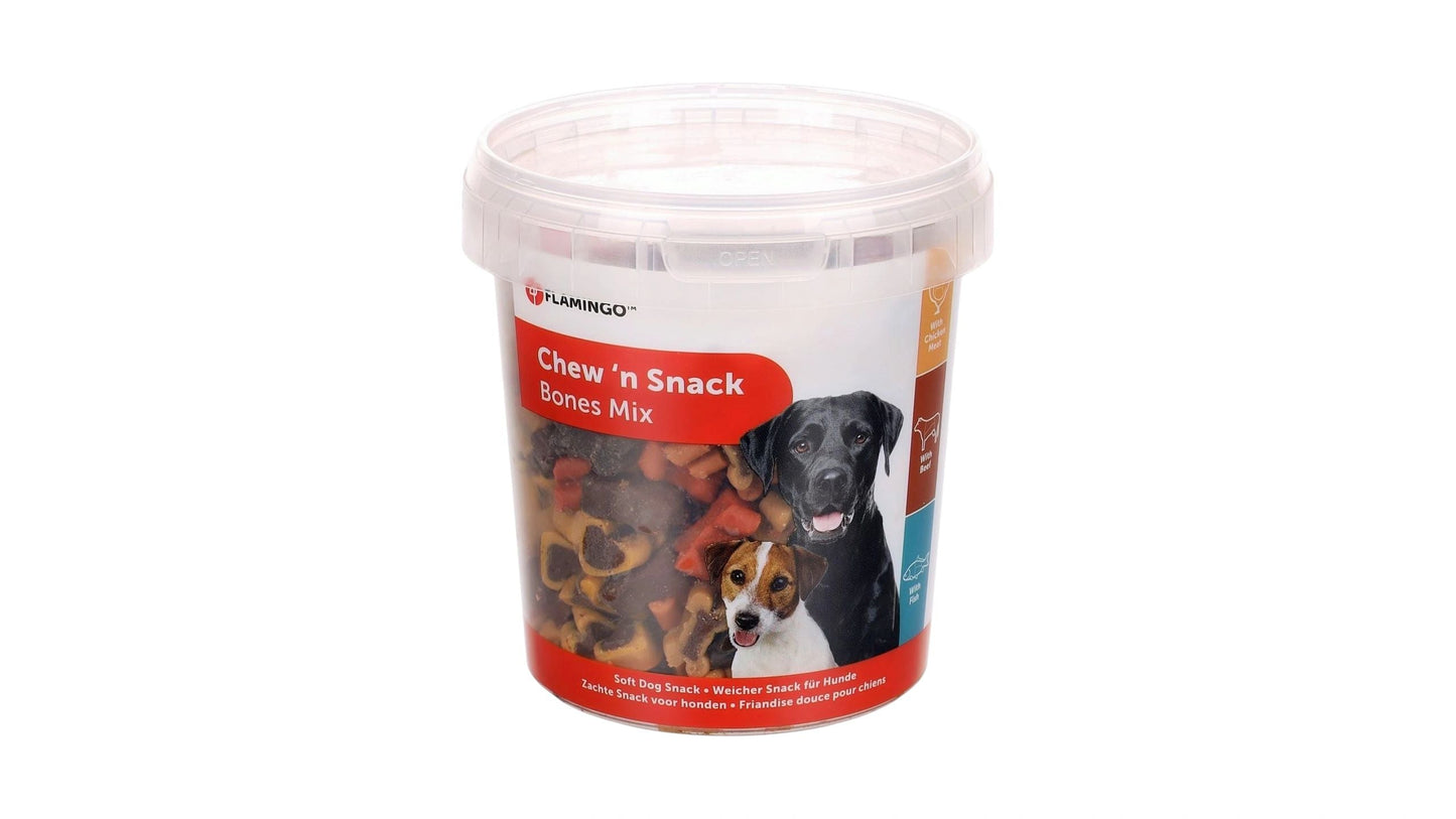 Chew'n Snack Biscuit with chicken & rice & beef Mix 500g Dog Treats