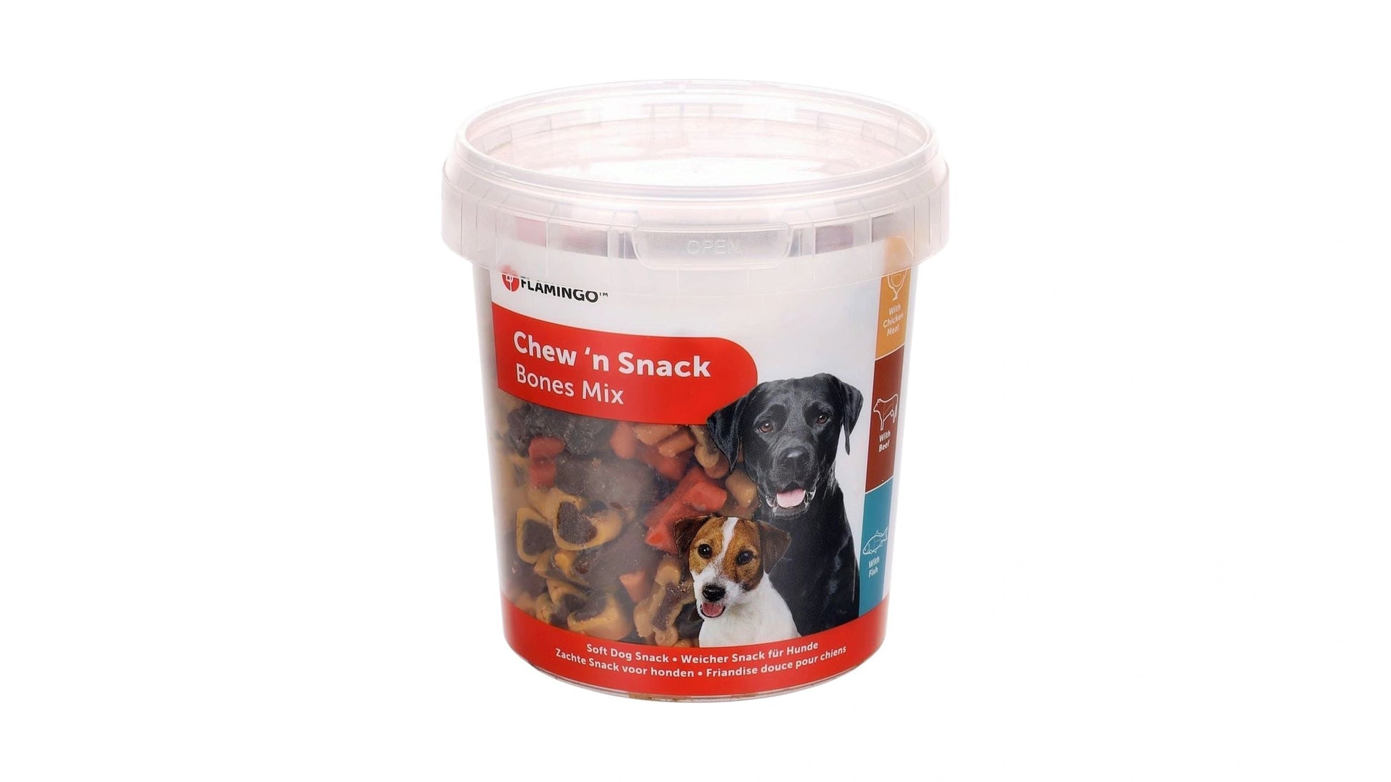 Chew'n Snack Biscuit with chicken & rice & beef Mix 500g Dog Treats