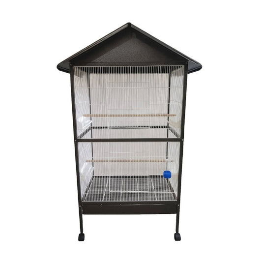 Classic Bird Aviary M - Elegant Anthracite & White Flight Cage