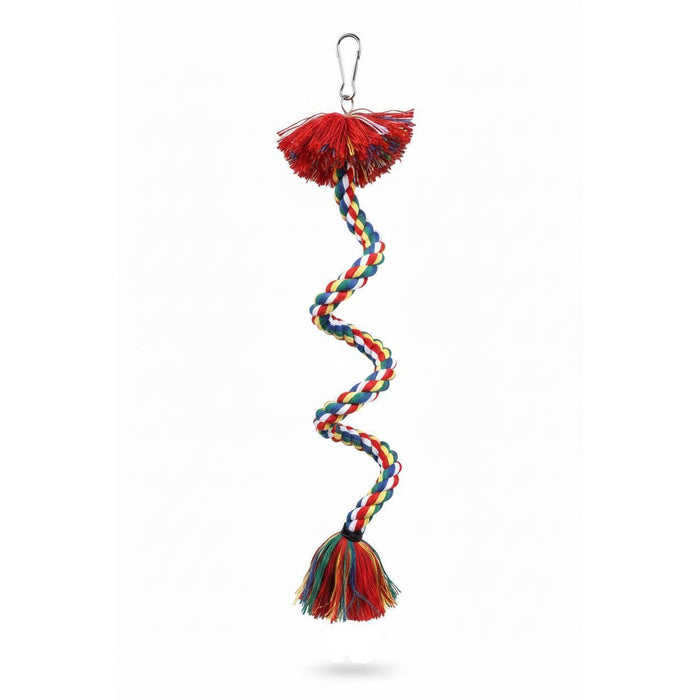 Spiral Rope Climbing Bird Toy With Bell, 50cm Bird - Parrot Toy