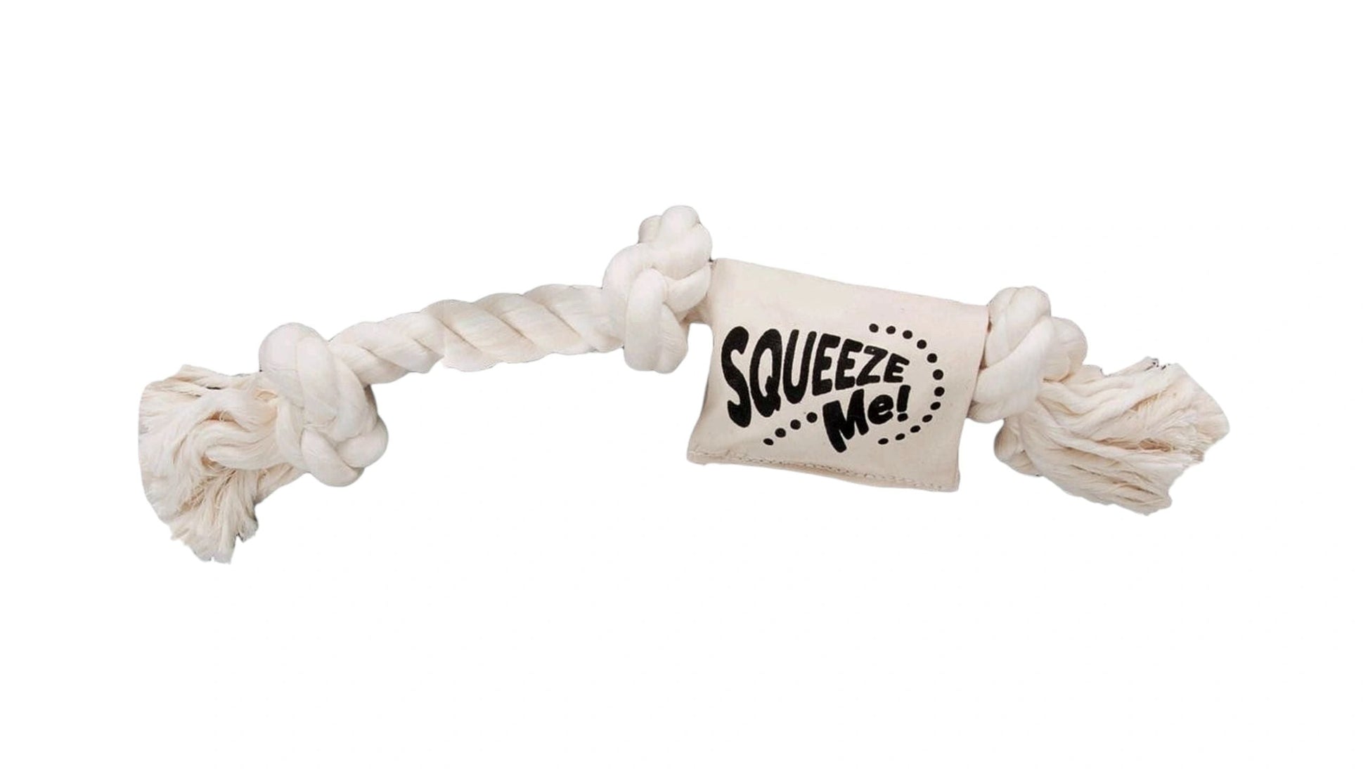 Cotton Rope Dog Toy With 3 Knots and a Squeaky 48cm