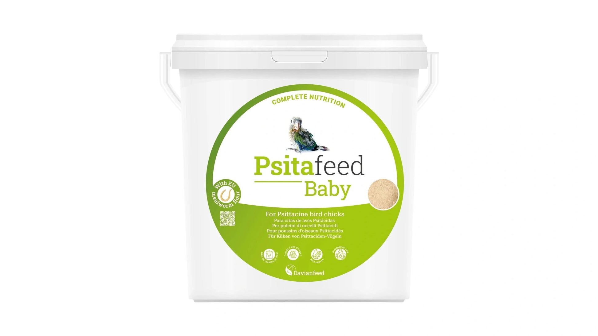 Davianfeed Psitafeed Baby Bird/Parrot Hand Rearing Food (Hand Feeding Formula) , 3kg