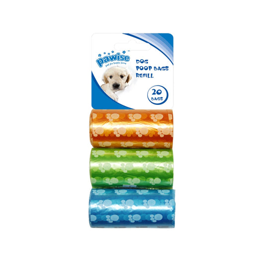 Dog Poop Waste Bags - 3 Pack (60 Bags Total)
