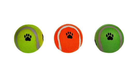 Dog Toy Smash Tennis ball Mix x 3pcs