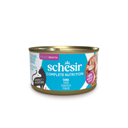 Schesir Complete Nutrition tuna fillet in broth wet cat food 85 g can