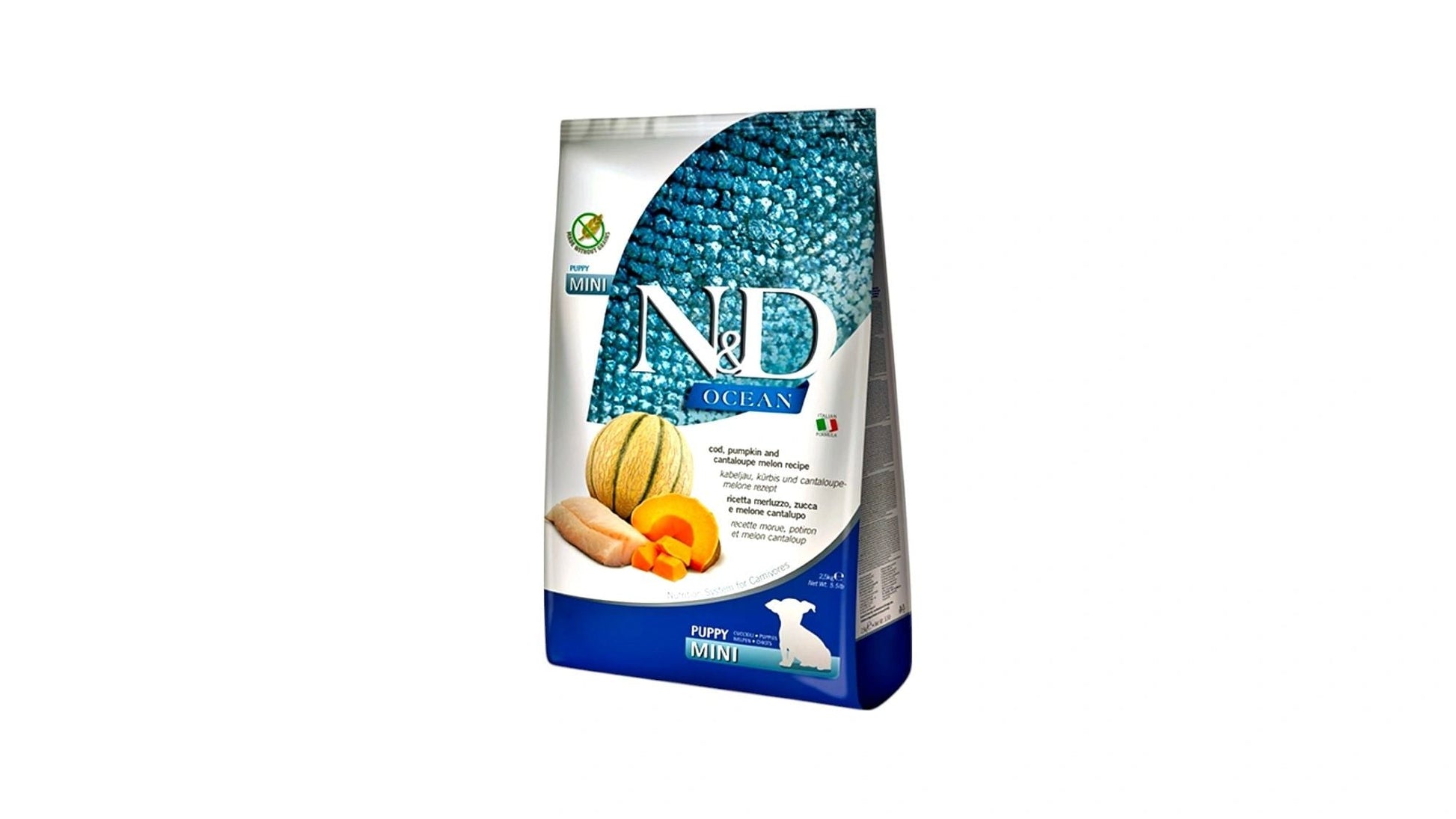 N&D Cod, Pumpkin and Cantaloupe Melon Puppy Dog Food Mini 2.5kg