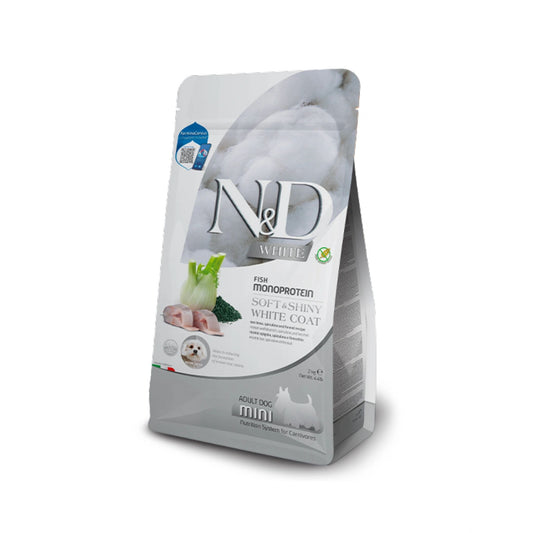N&D Dog Food White - Sea bass, spirulina and fennel recipe 2kg