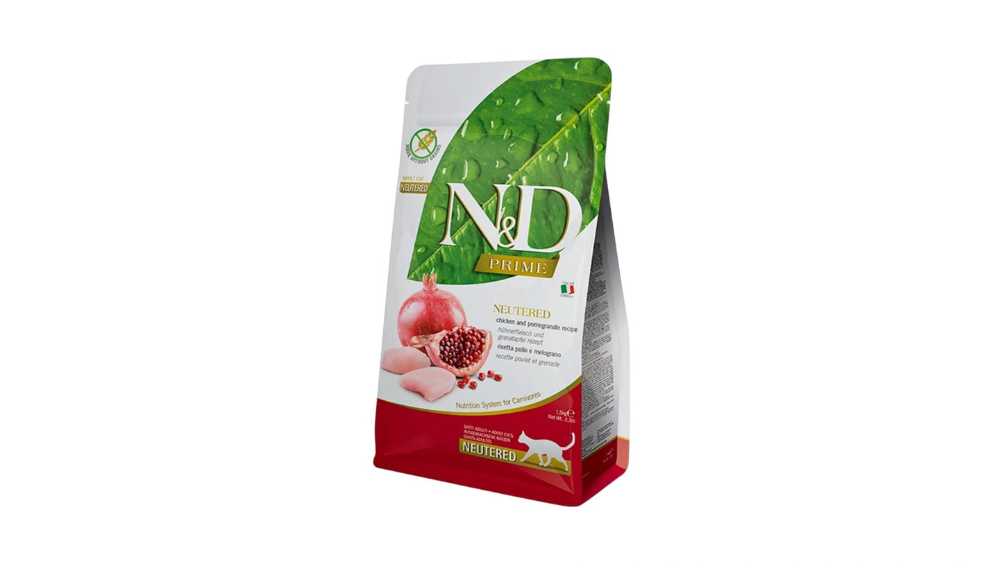 N&D Neutered Cat Food Prime Chicken & Pomegranate 1.5kg