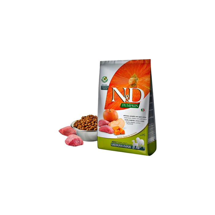 N&D Pumpkin Dog Food - Adult Medium & Maxi Boar and Apple 2.5KG