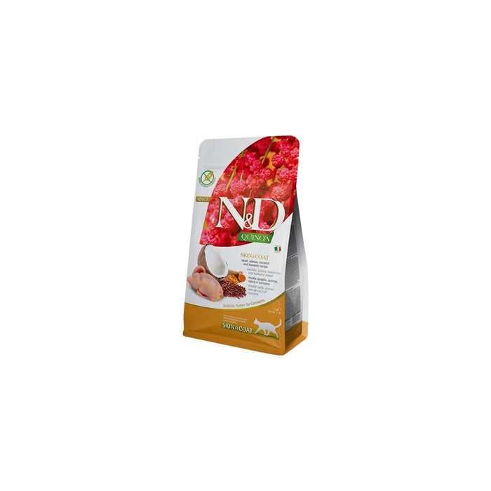 N&D Quinoa Cat Food Skin & Coat Quail 1.5kg