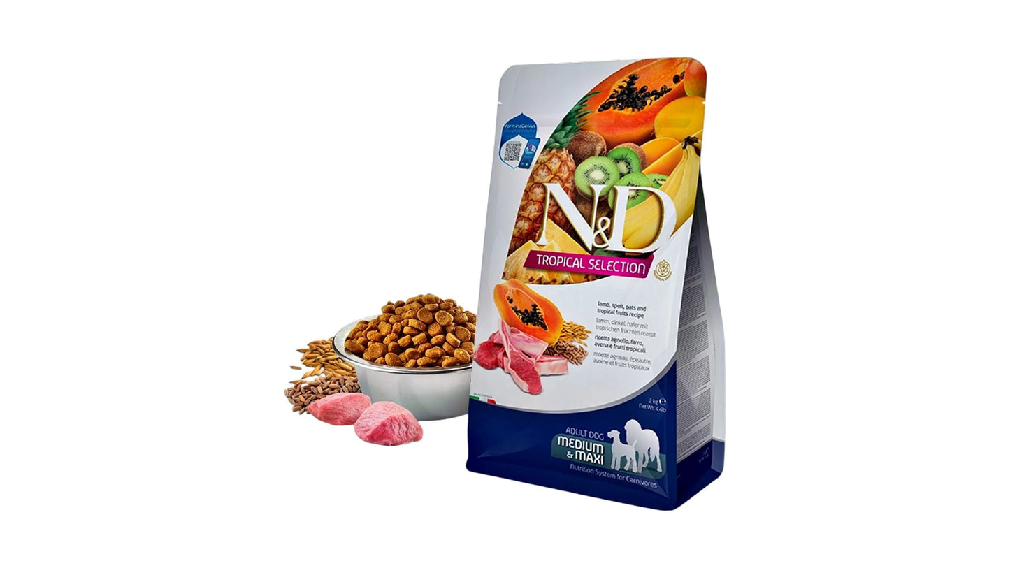 N&D TROPICAL DOG FOOD - Adult Medium & Maxi Lamb 2kg