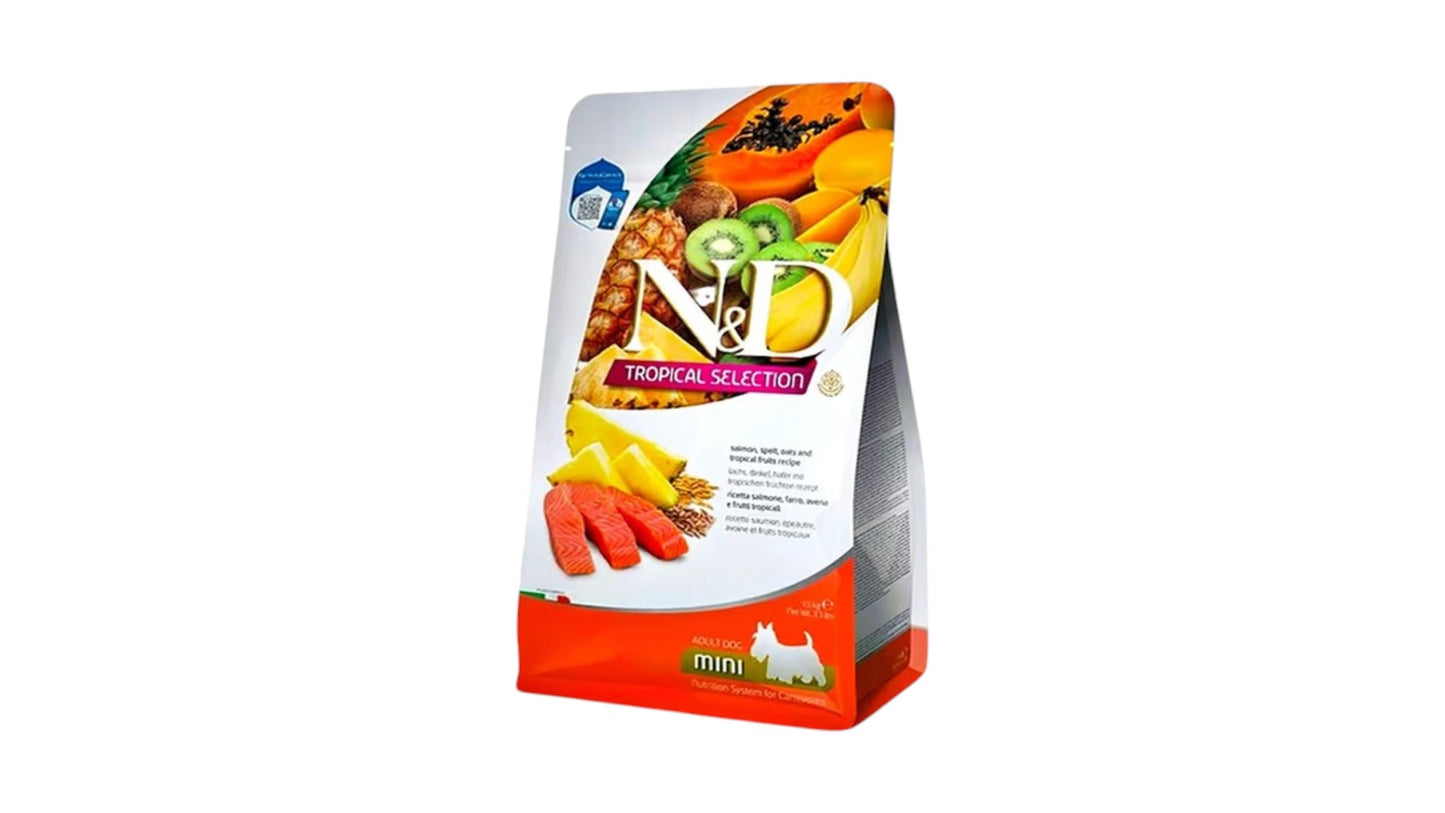 N&D Tropical Selection Grain-Free Dry Dog Food Salmon Mini breed 1.5kg