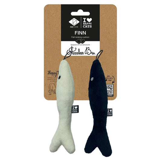 Finn the Fish Cat Kicking Cushion Toy Durable Plush Catnip Toy