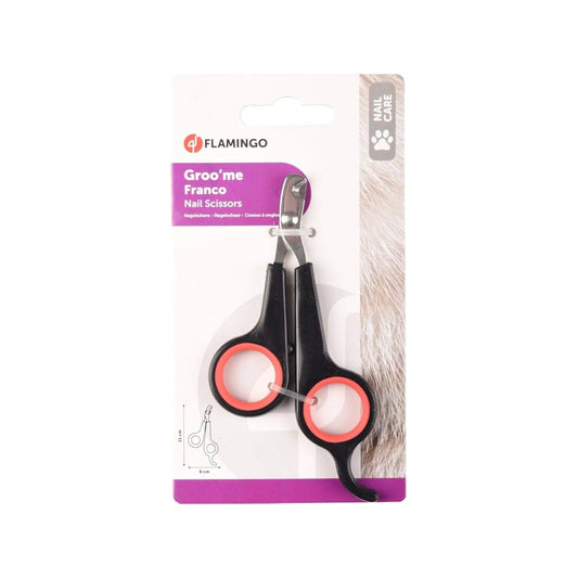 Flamingo Groo’Me Cat Nail Scissors Small – Pet Nail Clipper for Cats & Small Pets – 1030276F
