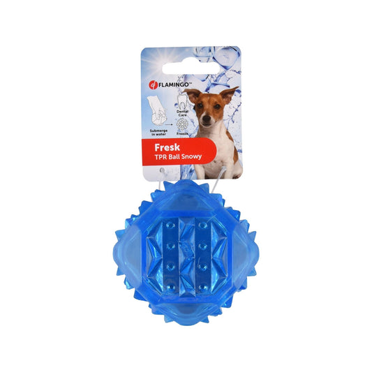 Fresk Snowy Ball Freezable Ice Dog Toy 8.3cm
