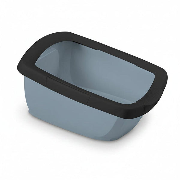 IMAC Funny Second Life large cat litter tray, Avio Blue with black rim