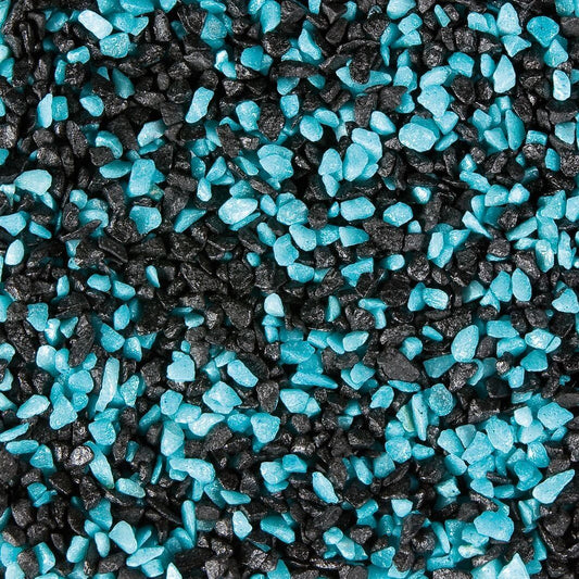 Gruzo Turquoise & Black Aquarium Gravel (1kg)