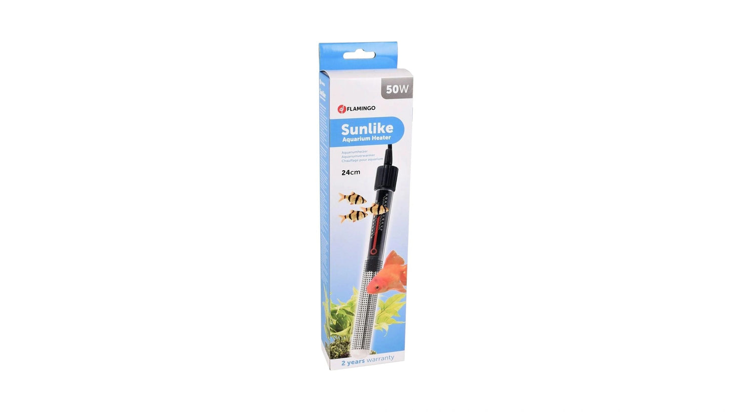 Heater Sunsilk Black Aquarium Heater 50w 4cmx5cmx26.5cm
