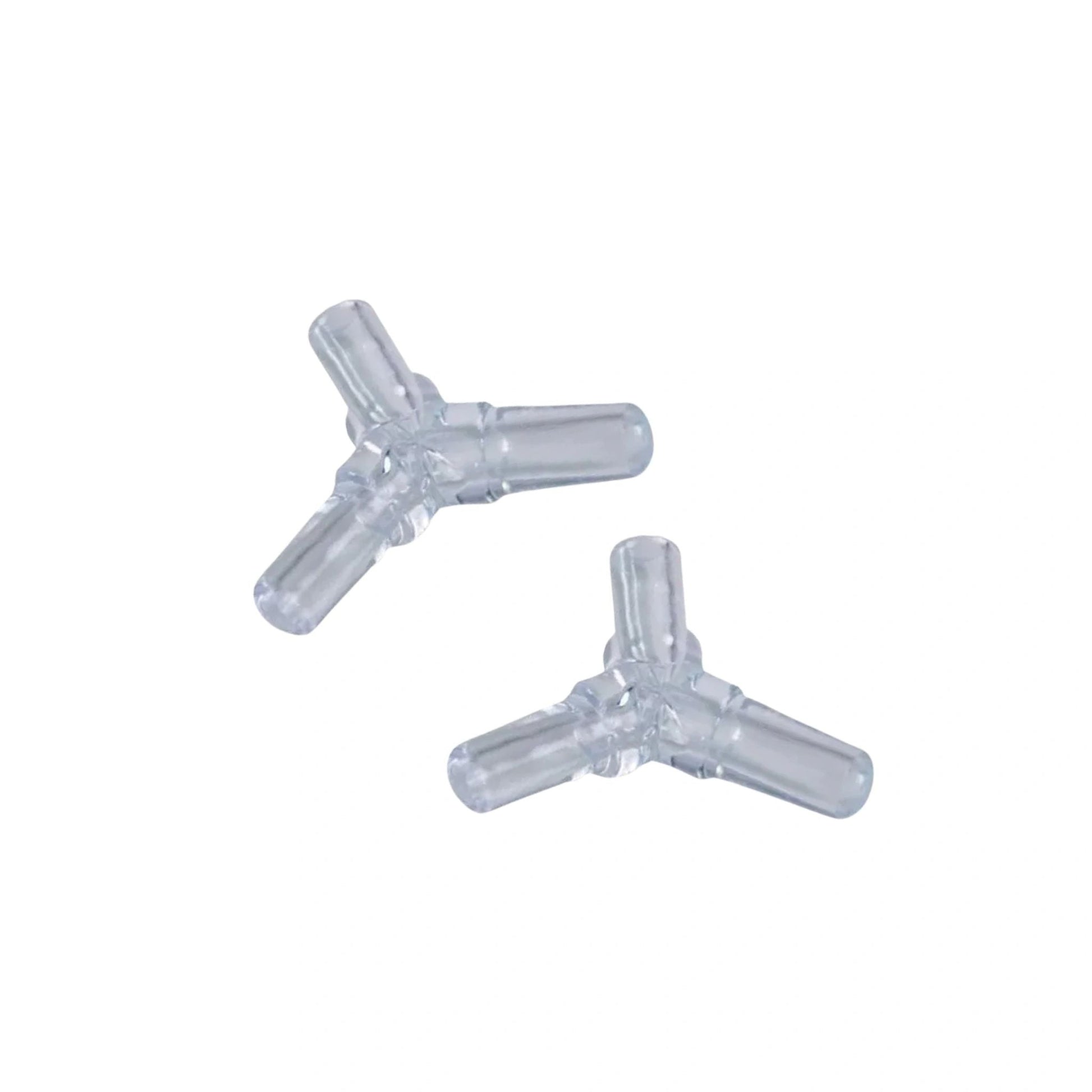 Hobby Aquarium Air Line Y-Connector - 6mm 3-Way Tubing Joiner for Fish Tank Air Pumps (2 Pieces)
