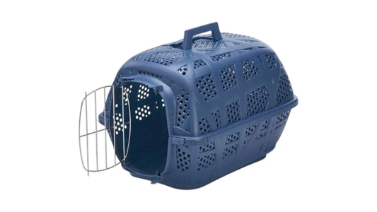 IMAC Carry Sport Metal Durable, Travel-Ready Cat Carrier for Active Pets - Size: 48.5 x 34 x 32cm (Blue)