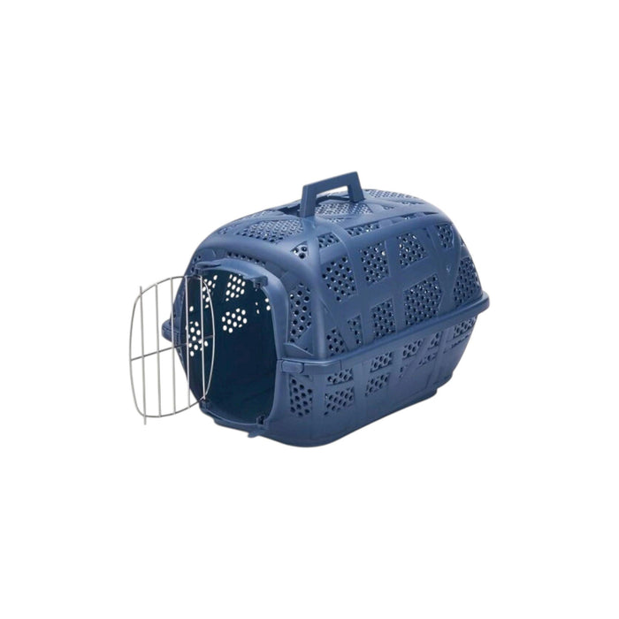 IMAC Carry Sport Metal Durable, Travel-Ready Cat Carrier for Active Pets - Size: 48.5 x 34 x 32cm (Blue)