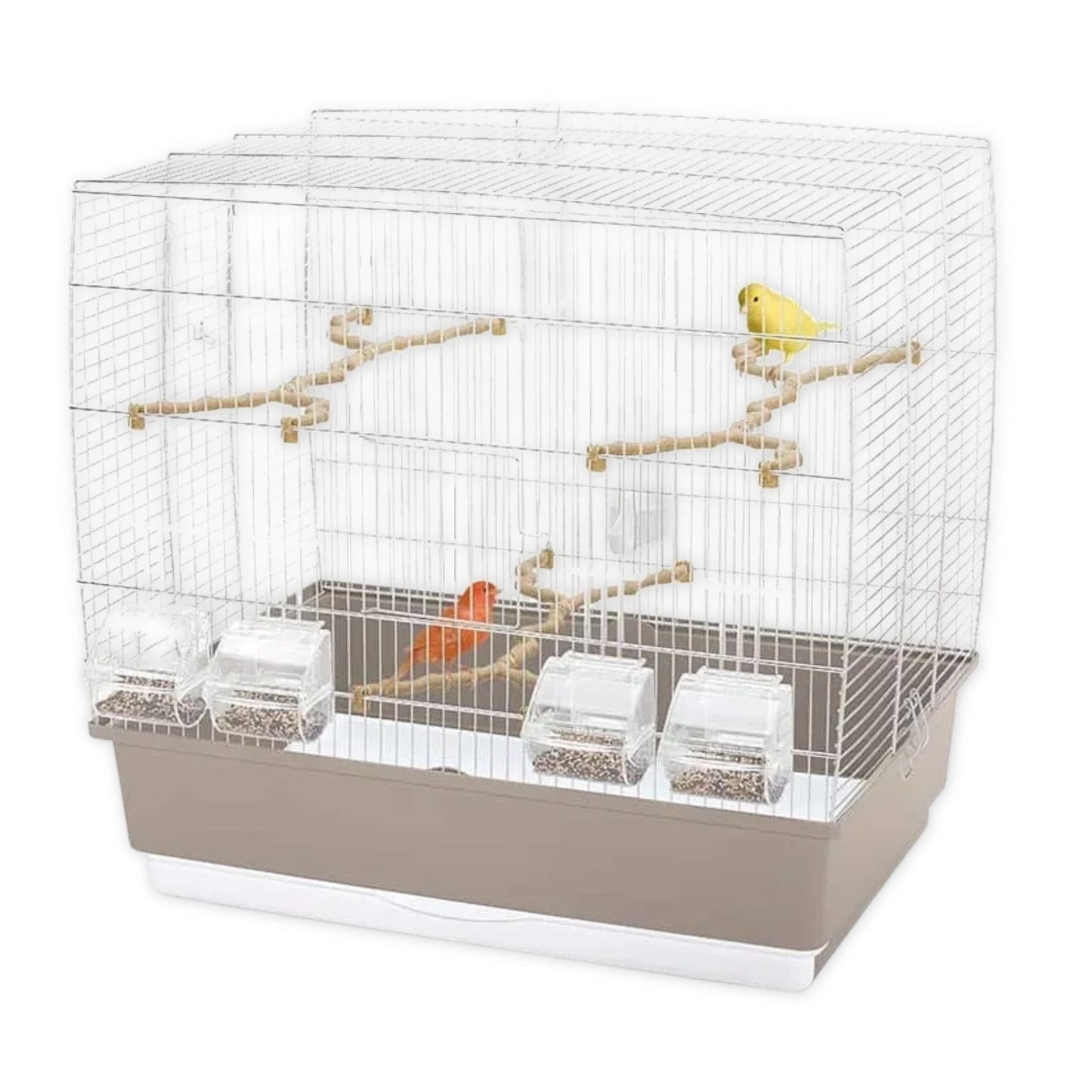 Irene 4 White Bird Cage for Canaries & Budgies