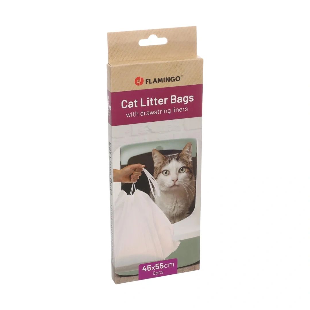 Jumbo Cat Litter Tray Liners / Bags (5 Pieces) 45x55cm