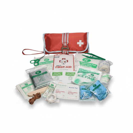Kurgo Pet First Aid Kit Portable Emergency Kit for Pets Travel Safety