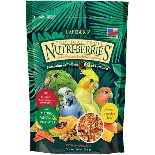 Lafeber Nutri-Berries Tropical Fruit - Large Parakeets 284 grams