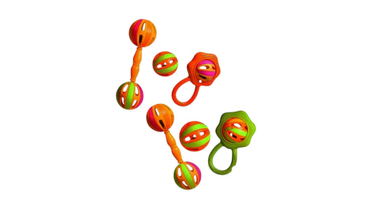 Large Parrot Plastic Bell Ball Chew Toys – 3pcs Set (Random) Bird - Parrot Toy
