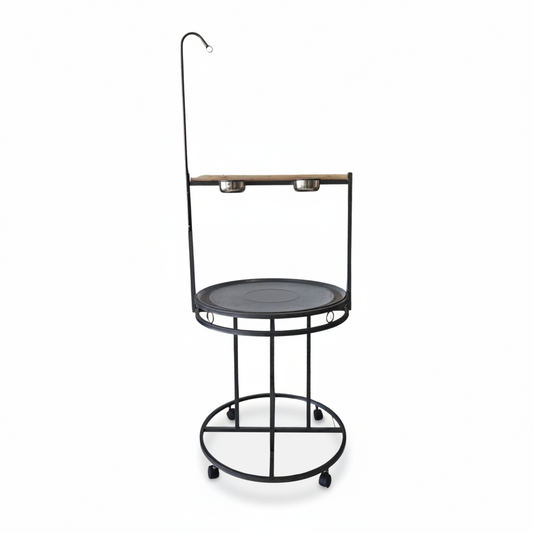 Large Macaw and african grey play stand 
