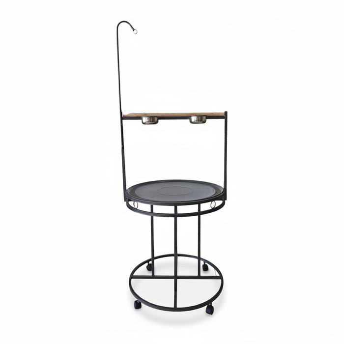 Large Macaw and african grey play stand 