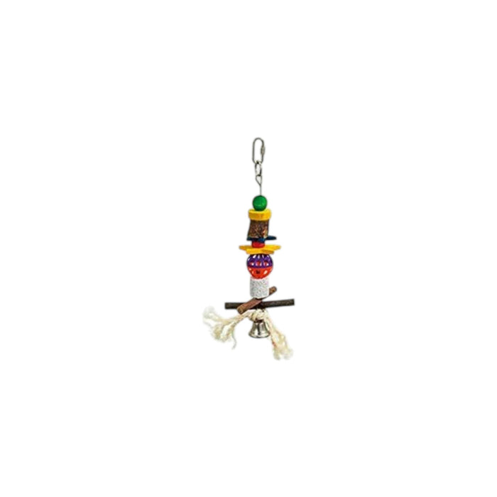 Lava Wood Bell Bird - Parrot Toy