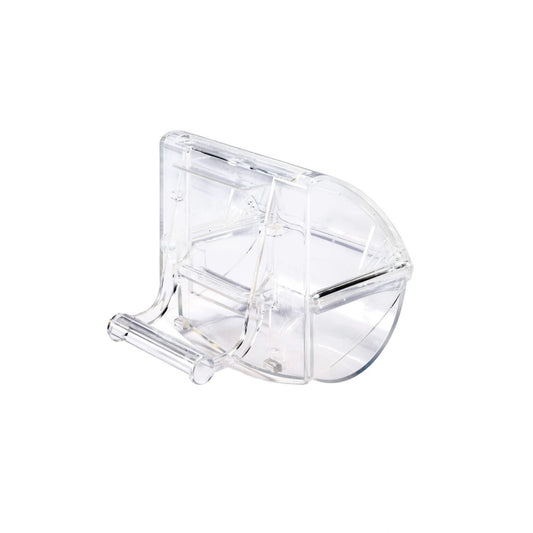 Mia Transparent Bird Cage Feeder For Canaries & Lovebirds 1pc