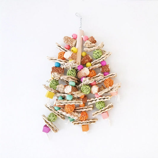 Natural Crunch Pyramid Foraging & Chew Parrot Toy (Large)
