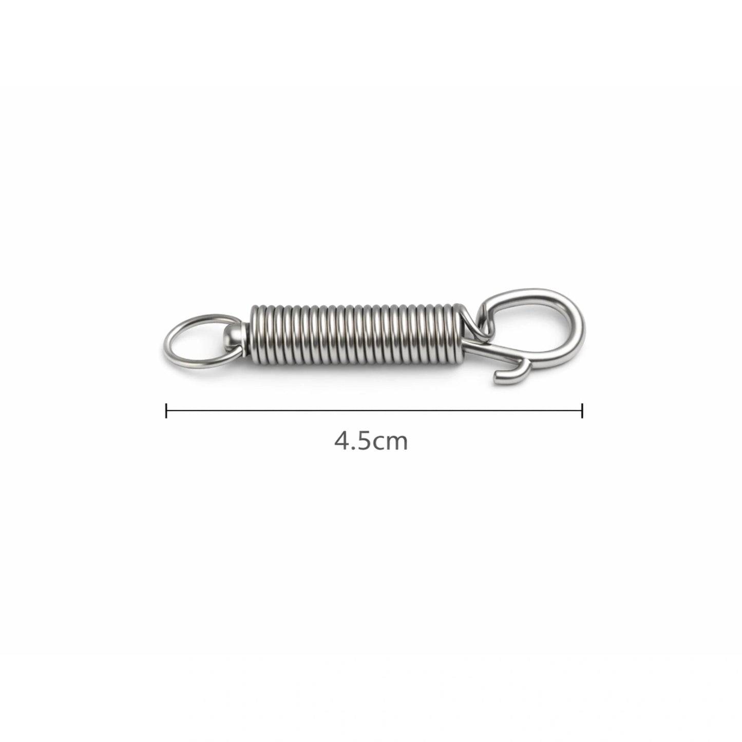 Non Rust Metal Cage Door Spring Hook – 4.5cm Safety Lock Clip for Parrot & Small Animal Cages 1pc