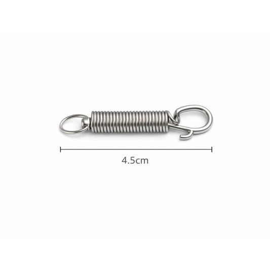 Non Rust Metal Cage Door Spring Hook – 4.5cm Safety Lock Clip for Parrot & Small Animal Cages 1pc