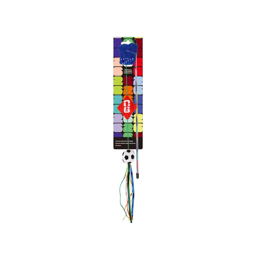 Official FIFA WC26 Football Teaser Wand for Cats - Interactive Fishing Rod Toy