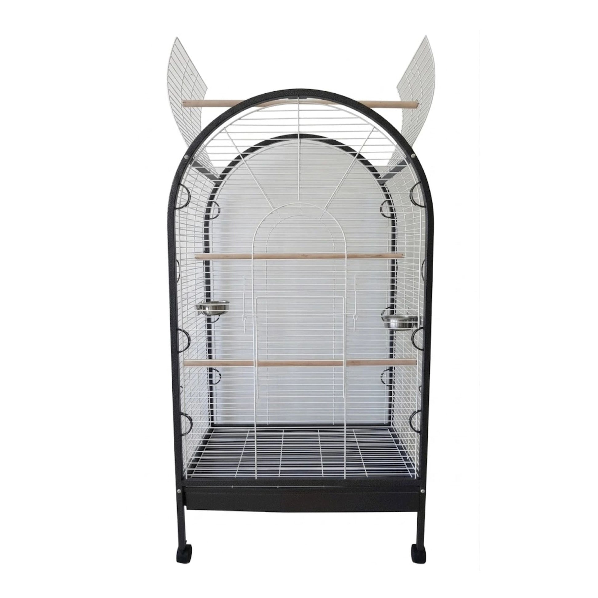 Open Dome Bird, Parrot Cage L Anthracite & White