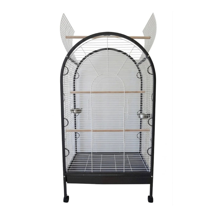 Open Dome Bird, Parrot Cage L Anthracite & White