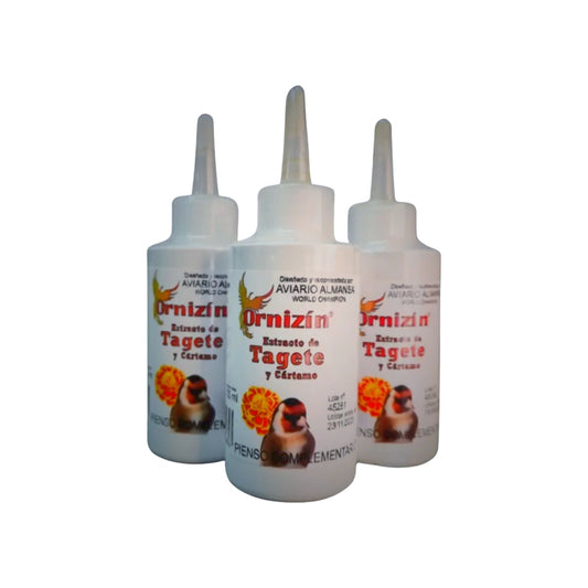 Ornizin Tagete & Cartamo - Natural Red & Orange Bird Pigment Extracts 100ml
